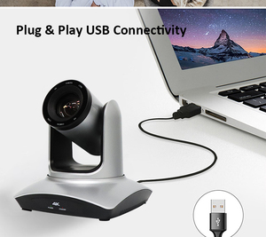 Live streaming 4k PTZ PoE 12X 20x Máy Ảnh HD Mi USB video hội nghị máy ảnh với IR điều khiển từ xa có thể được cài đặt trên trần - Product Image 3