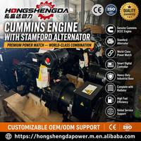 Grupo Electrógeno Diésel Silencioso de 32kw con Motor Cummins, Arranque por Corriente Continua, Alternador Stamford, Controlador Inteligente Original DCEC, Radiador Completo
