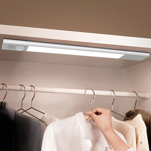 Tricolor Dimmable Human Body Motion Sensor Night Light Magnetic Rechargeable Cabinet Wardrobe LED Light Split Battery - Product Image 3