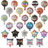 5 pouces anniversaire espagnol feuille ballons joyeux anniversaire fête décoration aluminium Film Feliz Cumpleanos ballon fournitures jouets