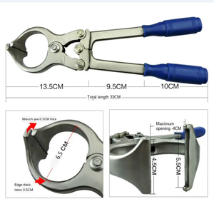 คีมหนีบหนีบสำหรับสัตว์อุปกรณ์สัตวแพทย์สำหรับวัวสเตนเลส - Product Image 2