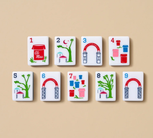 Fichas de Mahjong Acrílicas Hotty Toddy Ole Miss, 160 Piezas Estilo Americano con Cartas Joker Universales - Product Image 3