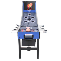 Table de jeu multifonctionnelle 12 en 1 pour enfants, table de jeu d'intérieur, 12 jeux différents, billard, football, tennis de table, hockey sur air