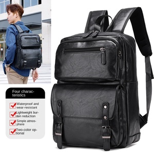 Sac d'<span class=keywords><strong>ordinateur</strong></span> étanche <span class=keywords><strong>pour</strong></span> hommes d'affaires sac à bandoulière <span class=keywords><strong>pour</strong></span> hommes de mode en plein air en <span class=keywords><strong>cuir</strong></span> PU loisirs sac à dos <span class=keywords><strong>pour</strong></span> <span class=keywords><strong>ordinateur</strong></span> portable - Product Image 1