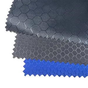 420D Diamond PVC Pattern Polyester PVC Coated Waterproof Jacquard Oxford Fabric For Backpack Luggage Bags