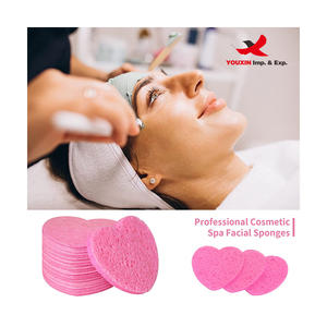 Lot de 50 éponges faciales en forme de cœur compressées pour un nettoyage en profondeur – Achat groupé à prix réduit - Product Image 2
