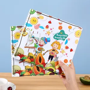 Obral Besar Anak-anak Dapat Dicuci Papan Doodle Dapat Dihapus Lukisan Papan Warna Menggambar Mainan Buku Ajaib
