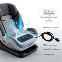 VMANX FSR Capteur de pression pour siège auto enfant sous coussin pour détection de présence d'enfant, MOQ personnalisé disponible