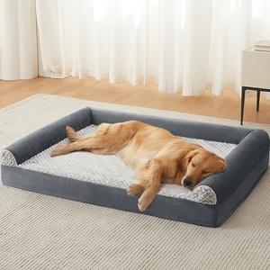 Camas Ortopédicas para Perros, Impermeables, de Espuma Viscoelástica, Cama Grande para Perros con Laterales, Base Antideslizante con Funda Lavable Extraíble - Product Image 4
