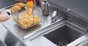 Isla de cocina comercial hecha a medida con rango y almacenamiento Equipo de cocina para restaurante - Product Image 3