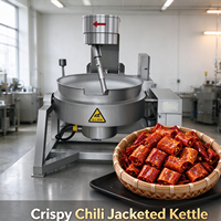 Mélangeur de cuisson électrique à vapeur chaude chinois, cuiseur planétaire à gaz pour chili croustillant