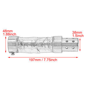 Silenciador de Escape para Motocicleta, Apto para la Modificación del Silenciador de Escape de la Serie Harley Softail, Escape Silencioso - Product Image 2