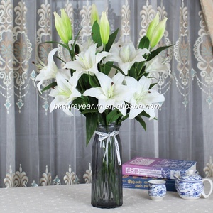 Flor de Lirio Artificial Realista al Tacto, de PU, con Tallo Largo de 89 cm, Lirio de Látex con Alambre de Hierro para Decoración del Hogar, Adornos para Bodas - Product Image 4