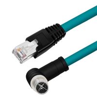 Câble réseau Gigabit pour caméra industrielle de type M12 8PX personnalisé avec connexion circulaire blindée à 4 broches 4P/8P 6A