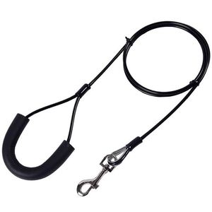 Venta directa de fábrica, accesorios para mascotas, cuerda de alambre de acero metálico recubierta de PU, cable de amarre para perros, correas para perros, correa para perros - Product Image 4