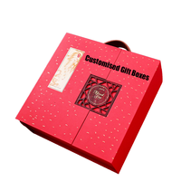 Boîtes cadeaux de mariage portables professionnelles avec doublure en éponge, matériaux recyclés, impression personnalisée, boîtes rigides, fermeture magnétique