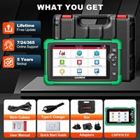 LAUNCH CRP919EV Nueva Herramienta de Diagnóstico Automotriz con WiFi, Analizador de Plásticos para Vehículos de Nueva Energía Tesla y BYD, Diagnóstico de Automóviles
