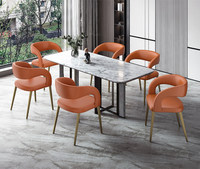 Chaise de salle à manger en stock, tabouret, chaise de réunion, usage domestique, design moderne, simple, luxe léger, modèle de designer