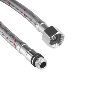 욕실 용 초강력 및 냉수 플렉시블 호스 유연한 니트 호스 스테인레스 스틸 메쉬 호스 플렉시블 - Product Image 4