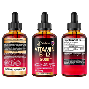 Gotas Líquidas de Vitamina B12 para Aumentar la Energía, Directo de Fábrica, Veganas, Apoyo Cerebral, Concentración y Estado de Ánimo - Product Image 2