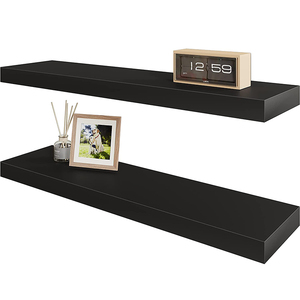 Floating shelf wall mounted rustic wooden wall shelf storage shelves with towel racks used for home decoration bathro