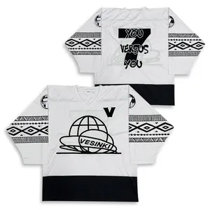 Camicie in Jersey da Hockey all'ingrosso con stampa a sublimazione completa di Design personalizzato
