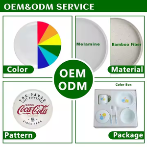 Dongyu Người Dùng Thân Thiện Tùy Chỉnh Bền Melamine Bộ Đồ Ăn Đặt Vàng Bạc Bữa Ăn Tối Tấm Cho Nhà Hàng Bền Vững - Product Image 6