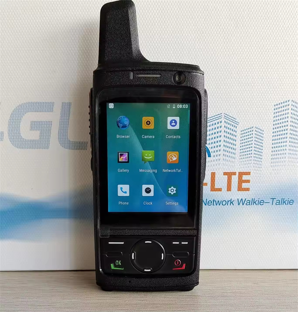4G LTE POC Tetecom T8+ SIM Card Rear Camera GPS Android WIFI POC Network Interphone Long Range Smart Talkie-Walkie Phone