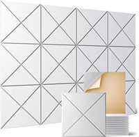 Panneaux acoustiques personnalisés modernes, écologiques, ignifuges, 100 % fibre de polyester, 0,85-1,0 NRC, pour salon, salle de sport, hôtel, modèle 3D