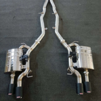 DZ Convient pour BMW 650, 650i, F06, F12, F13, B6, N63 4.0T, Valve de modification du tuyau d'échappement SS304, Silencieux anti-refoulement.
