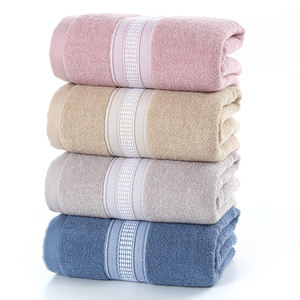 卸売ロンレンブランド環境に優しい織り込み式大人用速乾高級綿バスタオルカスタムパターン - Product Image 2