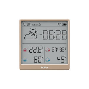 Station Météo Numérique Portable Rechargeable Wi-Fi Duka TH3 avec Capteur de Température et d'Humidité pour <span class=keywords><strong>Xiaomi</strong></span> Youpin - Product Image 2
