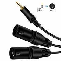Cables de Micrófono XLR Moldeados a Medida, Cables de Conexión USB Chapados en Oro de 3.5mm y Cables de Desagüe para Computadora, Motocicleta y Automóvil