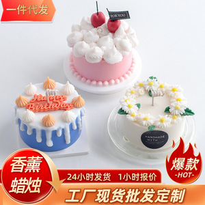 4-Inch Round Silicone Cake Mold For DIY <b>Candle</b> Making Pastry Baking Dessert Mold Modern Simple Style <b>Red</b> - Product Image 5