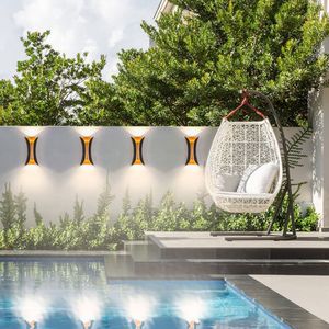 Offre Spéciale 6W 10W aluminium solaire led applique murale lumière extérieure porte phare ip65 moderne étanche ip67 - Product Image 2