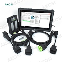 Tablette Getac F110 prête à l'emploi + outil technique premium Vocom II 88890400 2.8 Vocom2 WIFI DEV2 Scanner pour camions lourds
