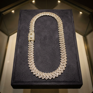สร้อยคอคิวบาลิงค์ Luxira Jewels สำหรับทุกเพศ ชุบทอง เครื่องประดับฮิปฮอป ของขวัญสำหรับงานปาร์ตี้ สตรีทแวร์ สไตล์ไมอามี คิวบา ฮินดู - Product Image 2