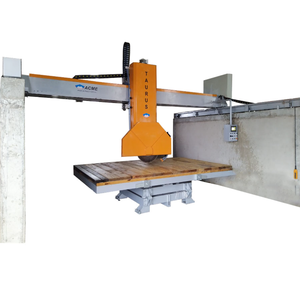 OEM 3 Axis 450mm Espesor de corte CNC Puente Sierra Máquina de corte para mármol Granito Piedra con mesa giratoria y caja de control - Product Image 3
