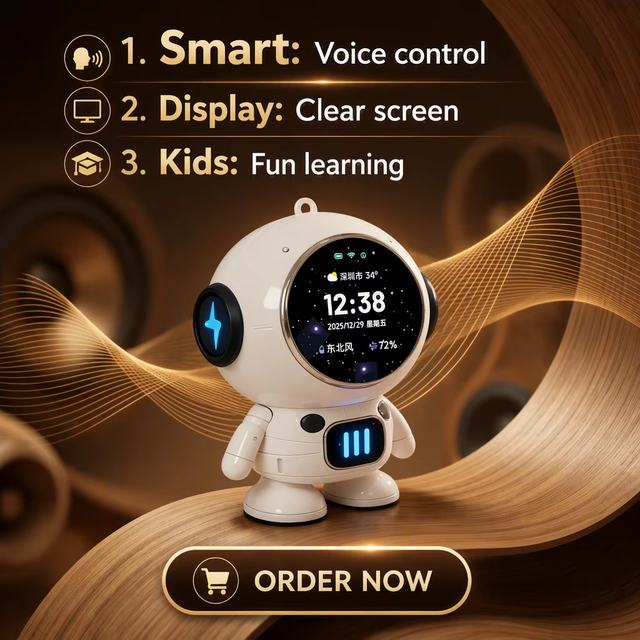 DeepSeek Doubao Intelligent AI Toy Dialogue Robot Chat Companion WIFI Bluetooth Speaker Learning Machine for Ages 7-14