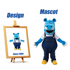 Costume Mascotte Ippopotamo Shengye OEM ODM per Aziende, Abbigliamento a Forma di Animale da Cartone Animato per <span class=keywords><strong>Adulti</strong></span> per <span class=keywords><strong>Halloween</strong></span> - Product Image 1