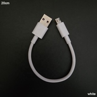Portabilité ordinaire 20cm court et rapide automobile chargeant des câbles V8 Android USB a vers Micro USB