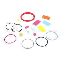 Joints toriques en caoutchouc silicone néoprène NBR FKM noirs durables de petite taille