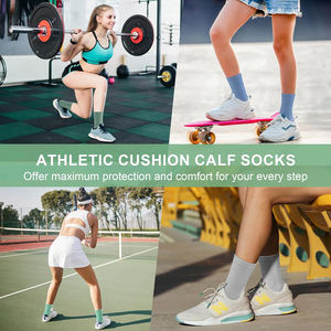 Échantillon gratuit Emballage gratuit Chaussettes de sport personnalisées pour femmes Chaussettes d'entraînement athlétique Chaussettes de sport personnalisées pour la course à pied - Product Image 5