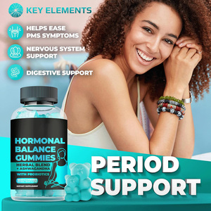 Integratori in Gommose per l'Equilibrio Ormonale, Sollievo da PMS, Supporto per la Menopausa con <span class=keywords><strong>Dong</strong></span> <span class=keywords><strong>Quai</strong></span>, Chasteberry, Black Cohosh e Ashwagandha - Product Image 3