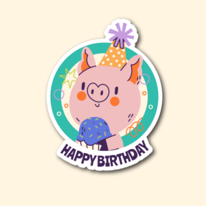 Jethalal Dschungel-Thema Juli Alles Gute zum Geburtstag Journal-Aufkleber Jaan/Jiju/<span class=keywords><strong>Janu</strong></span> - Product Image 2