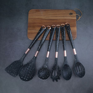 IWEN'S HOME+ Juego de 6 utensilios de <span class=keywords><strong>cocina</strong></span> de <span class=keywords><strong>silicona</strong></span> antiadherentes y ecológicos con mango de plástico para cocinar - Product Image 2