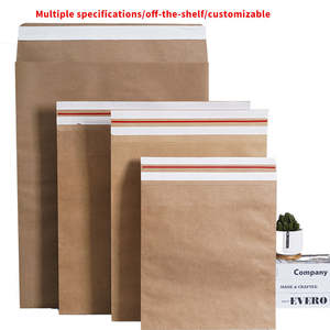 Enveloppes d'expédition rembourrées personnalisées A3 A4 A5, carrées, en papier kraft, pour factures, sacs d'expédition, emballage - Product Image 2