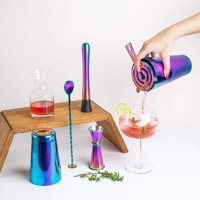 Shaker à cocktails personnalisé en acier inoxydable écologique de différentes capacités 700 ml, couleur et logo personnalisés, accessoires de bar