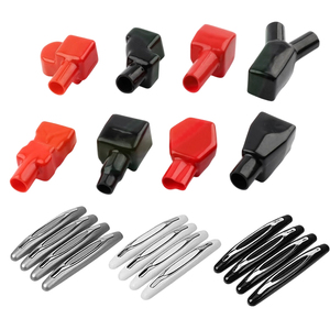 Cubierta Aislante Premium para Terminales de Batería con Tapas de PVC Rojas y Negras para Sistemas Eléctricos de Vehículos - Product Image 1