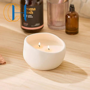 CH UOBOBO 14 oz moq bajo colorido vacío cemento griego vela tarro vela Pott con tapas - Product Image 1